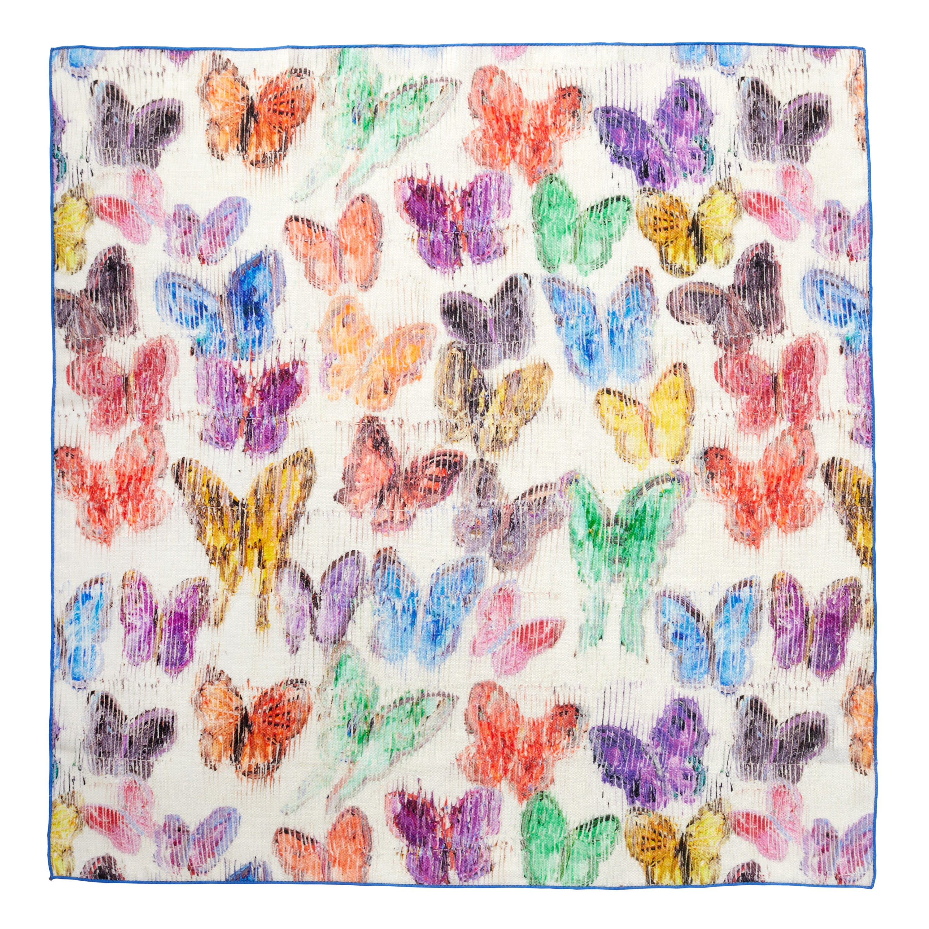 Spring Butterflies Linen Dinner Napkins, Set of 2
