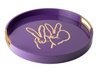 Bunny Drinks Tray, Purple