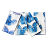 Butterflies in Blue Cotton Dinner Napkins, Set of 2