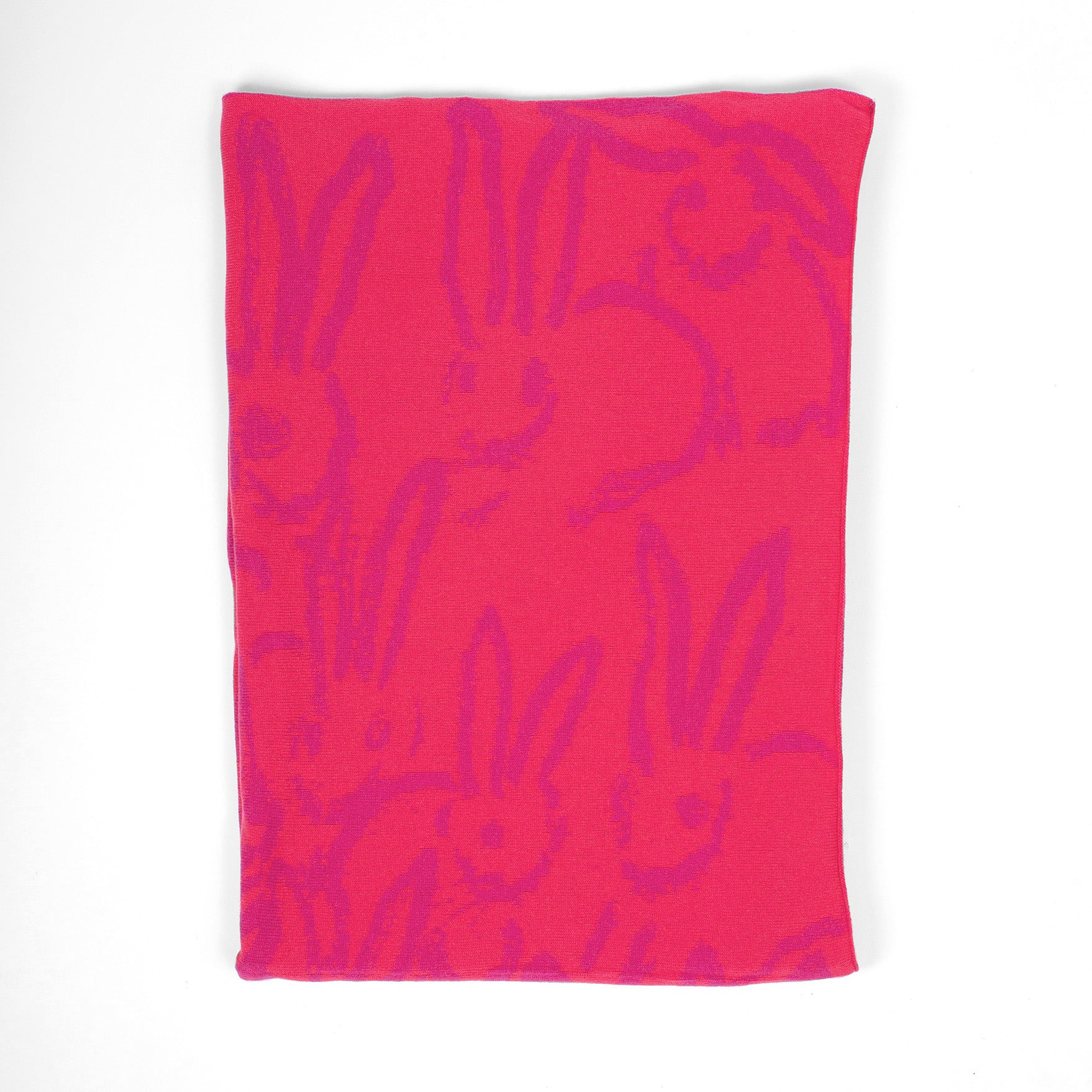 Rabbit Run Cashmere Throw, Black & White