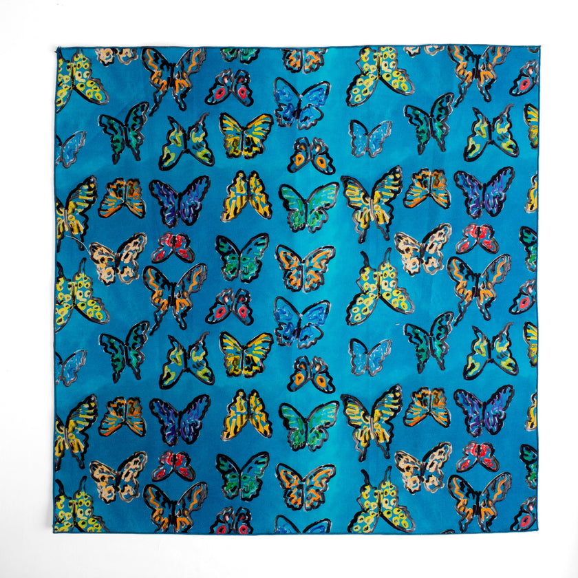 Lakeside Butterflies Cotton Dinner Napkin, Set of 2