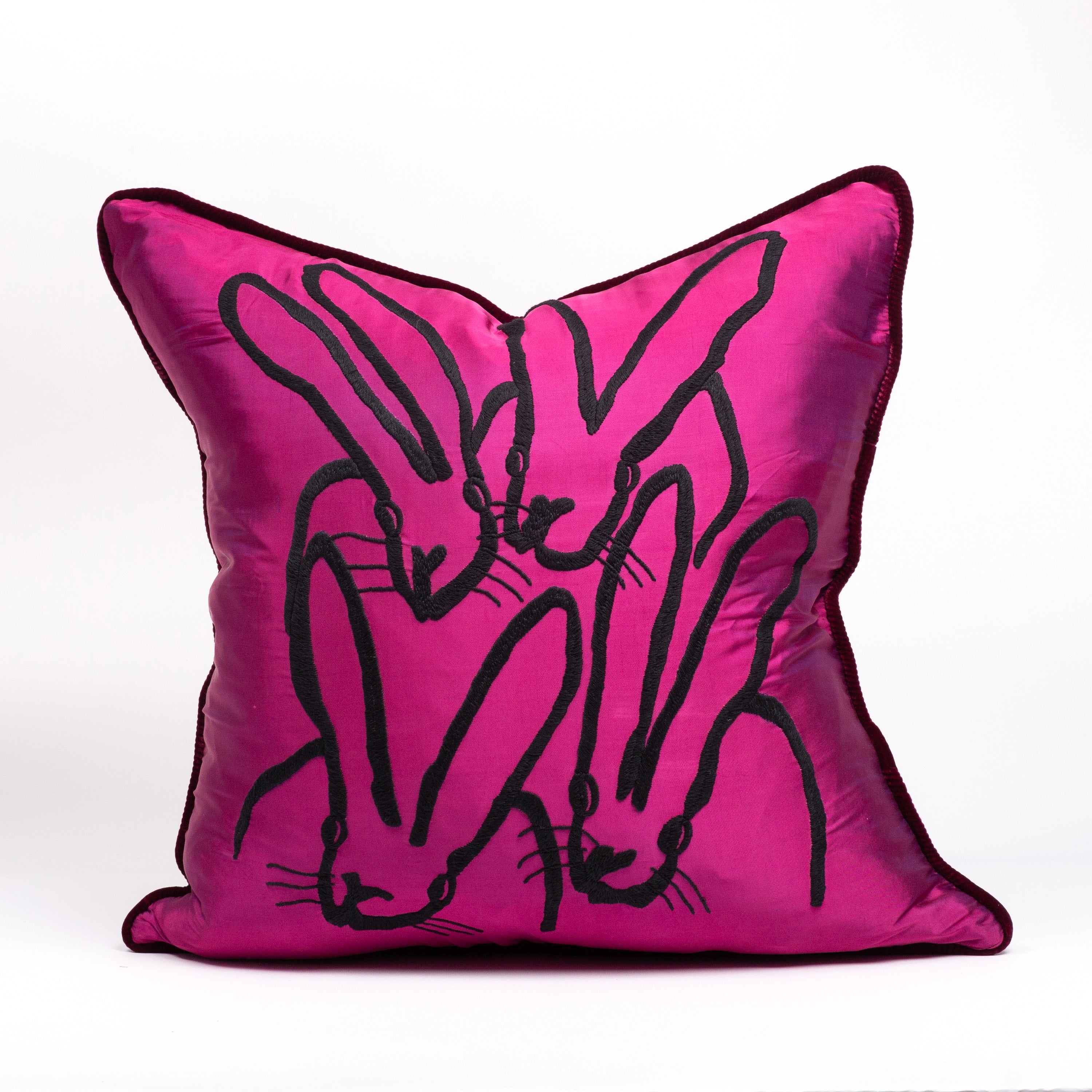 Shops fuchsia velvet pillow