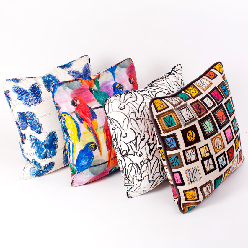 Hunt's Studio Cotton Pillow Cover, 22 x 22