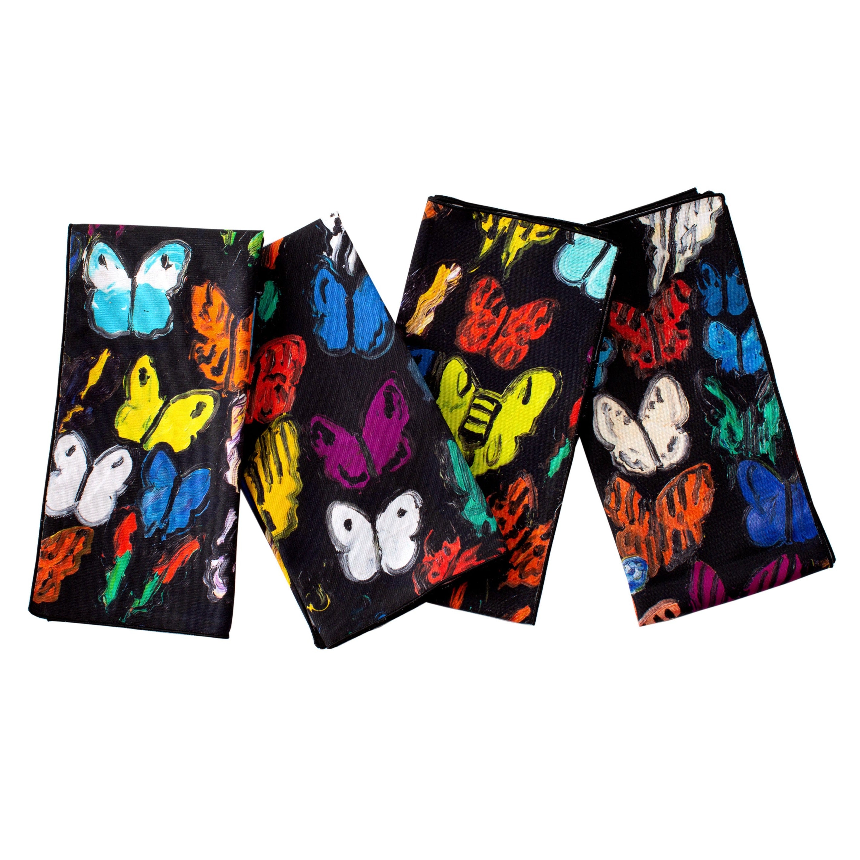 Butterflies in Flight Cotton Dinner Napkins, Set of 2