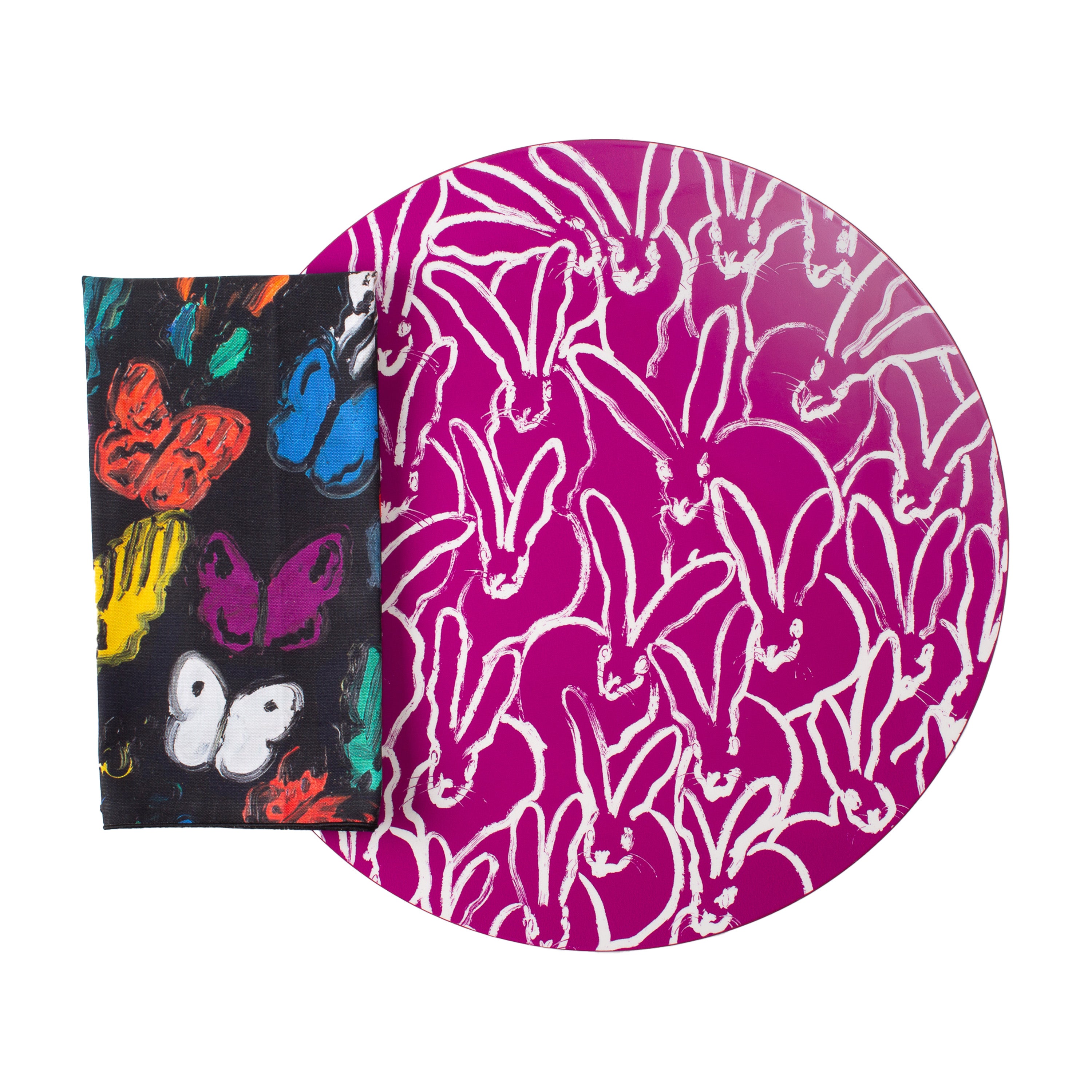 Butterflies in Flight Cotton Dinner Napkins, Set of 2