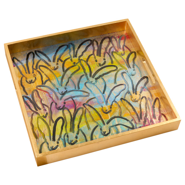 Glam Bunnies Gold Leaf Tray
