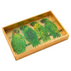 Parrot Song Gold Leaf Vanity Tray