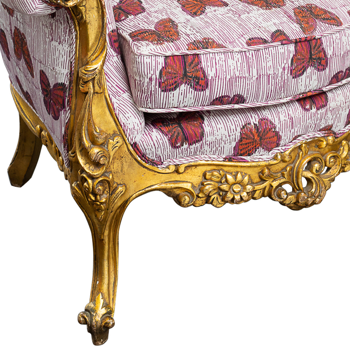 Antique Louis XV Style Bergere Chair