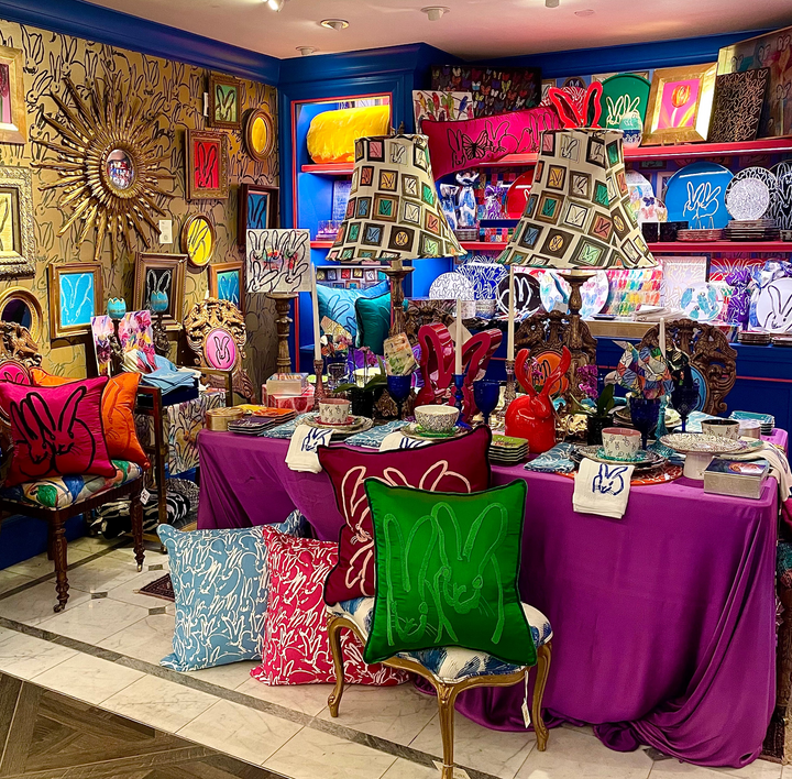 Room at Bergdorf Goodmans filled with Hop Up Shop products