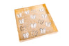 White Ascension Butterflies Gold Leaf Tray