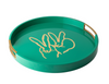 Bunny Drinks Tray, Green