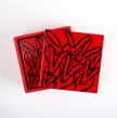 Red Rover Coaster Box with 4 Coasters