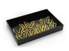 Rabbit Run Vanity Tray, Black and Gold Leaf