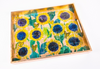 Sunflower Garden Gold Leaf Tray
