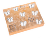 White Ascension Butterflies Gold Leaf Box