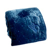 Silk & Velvet Hand-Embroidered Bunny Blanket - French Blue