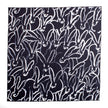 Rabbit Run Cotton Dinner Napkin in Black, Set of 2