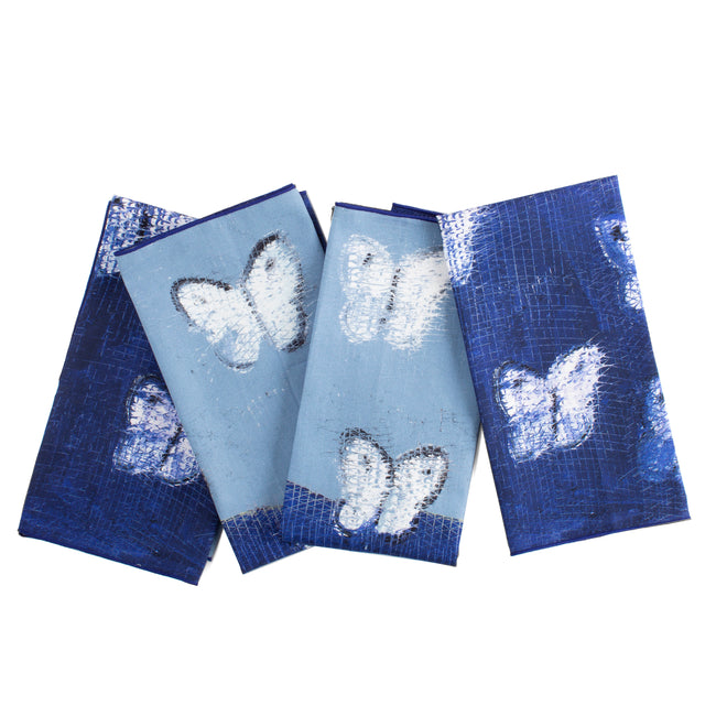 Dawn Butterflies Cotton Dinner Napkin, Set of 2