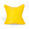Hand Embroidered Silk & Velvet Bunny Pillow, Yellow, 18 x 18