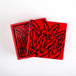 Red Rover Lacquer Coaster Box Set