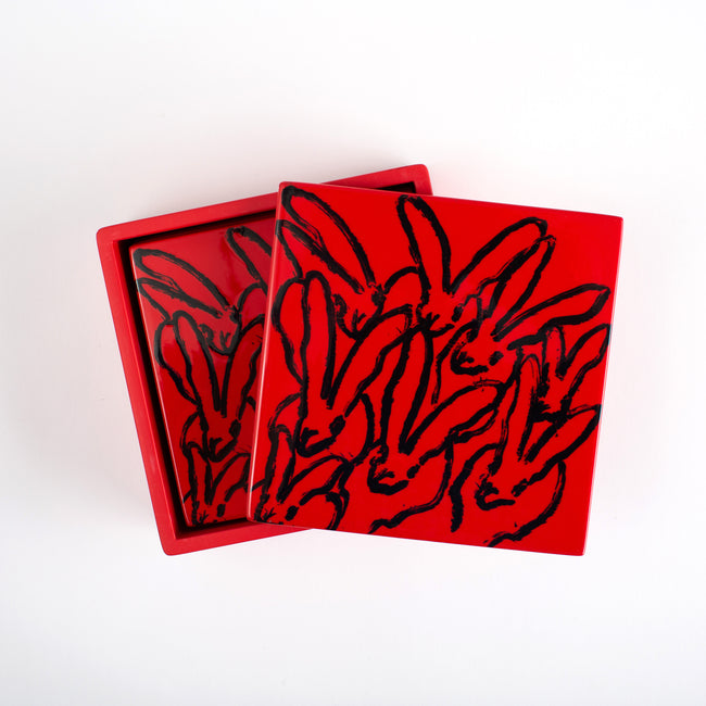 Red Rover Lacquer Coaster Box Set