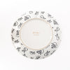 Rabbit Run Salad Plate with Hand-Painted Gold Rim