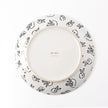 Rabbit Run Dinner Plate with Hand-Painted Gold Rim, White, Set of 2