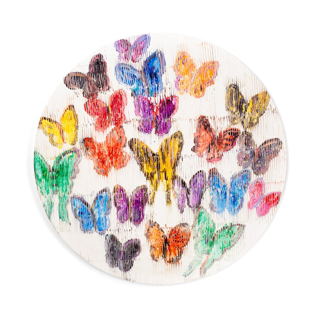 Spring Butterflies Lacquered Placemat, Set of 2