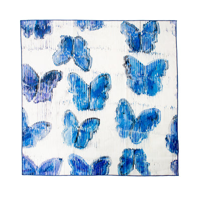 Butterflies in Blue Dinner Napkin