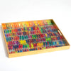 Rainbow Lories Large Gold Leaf Serving Tray