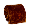 Hand-Embroidered Silk & Velvet Bunny Blanket, Pumpkin